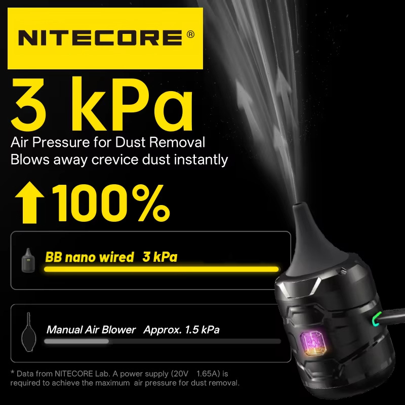 NITECORE BB nano Soprador Elet - Vacuum Chamber Small avaliação e preço